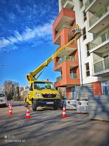 Prace wysokościowe Mycie czyszczenie podnosnik kosz montaż Malowanie